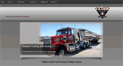 Desktop Screenshot of jrtharpetrucking.com