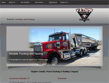 Tablet Screenshot of jrtharpetrucking.com